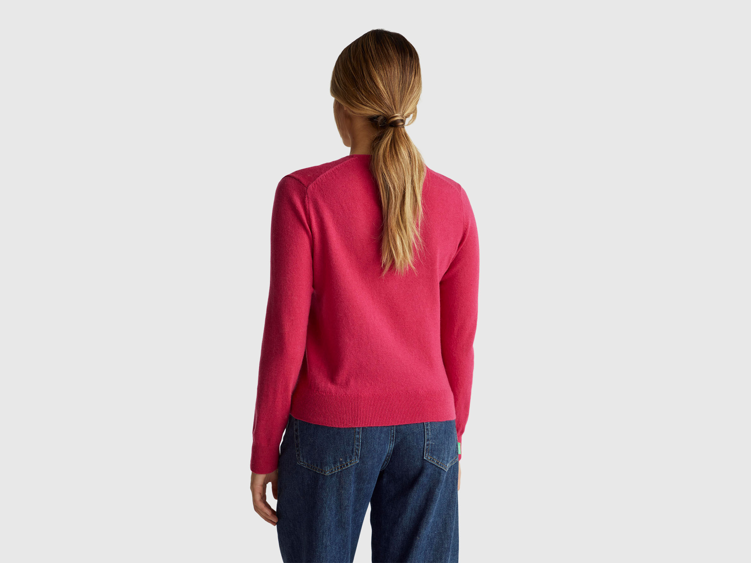 V NECK SWEATER L/S Women image number 2